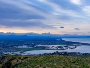 Sunset over Christchurch